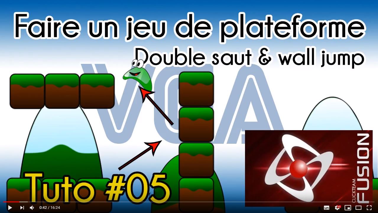 Tutoriel (débutant) "Faire un jeu de plateforme #05"